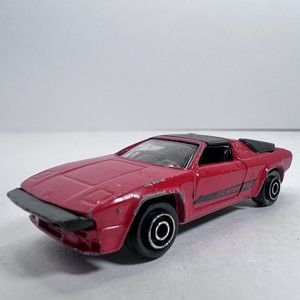 Vintage Diecast Playart Lamborghini Silhouette Red Made in Hong Kong